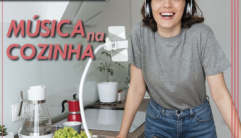música na cozinha