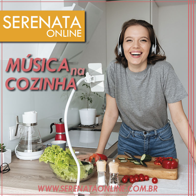 música na cozinha